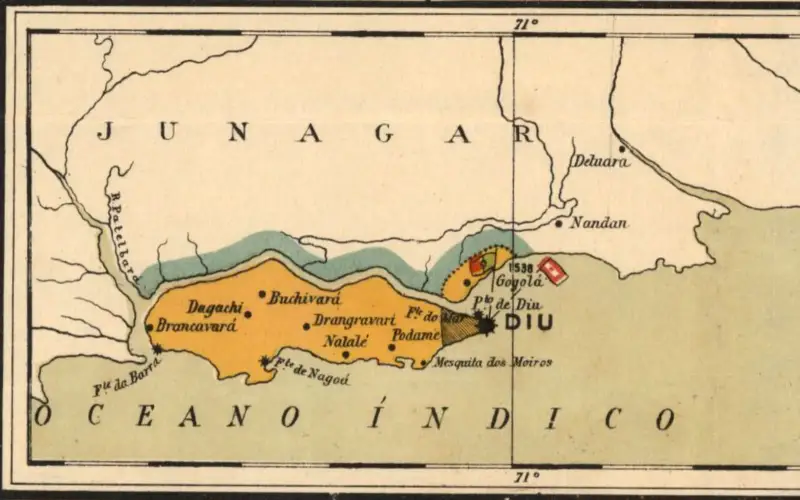 Distrito de Diu, India portuguesa