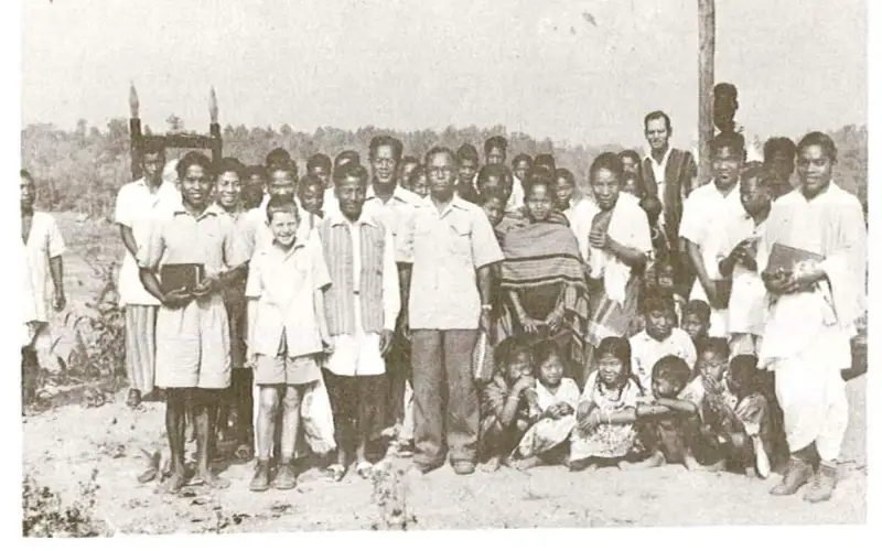 First Congregation at Kalbandhari Pt-II, Debitola, Kokrajhar Assam, 1st May 1959
